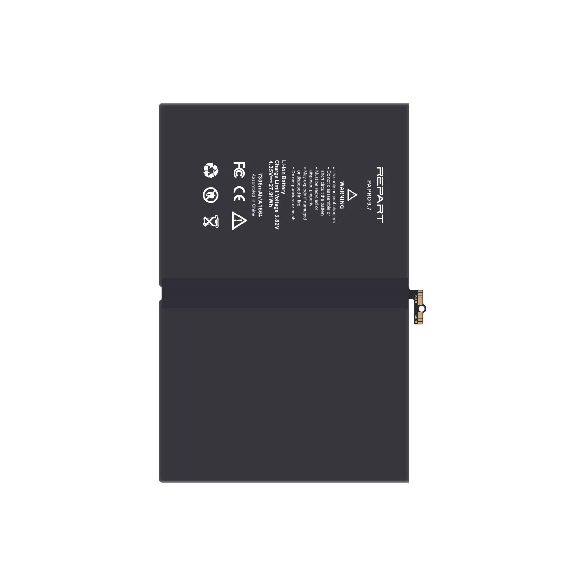 [APL-IPPRO 9.7-BATT] Батерия — Apple iPad Pro (9.7) — Repart — 7306 mAh