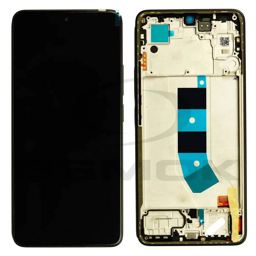 [XIA-RN134G-W FR] Оригинален дисплей + тъчскрийн — Xiaomi Redmi Note 13 4G (23129RAA4G)— с рамка  — Черен