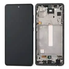 LCD дисплей + тъчскрийн — Samsung SM-A528B Galaxy A52s + рамка — OLED — Черен