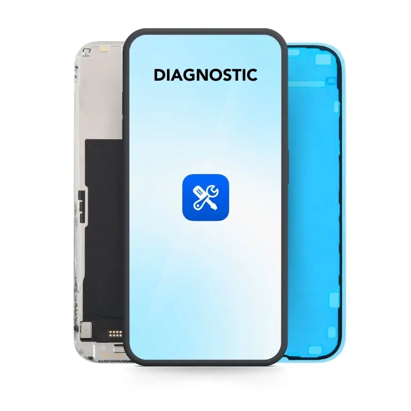 [APL-IP13PM-SOFT-OLED-DIAG] LCD дисплей + тъчскрийн — Apple iPhone 13 Pro Max — Soft OLED — Diagnostic / Без предупредително съобщение — Черен
