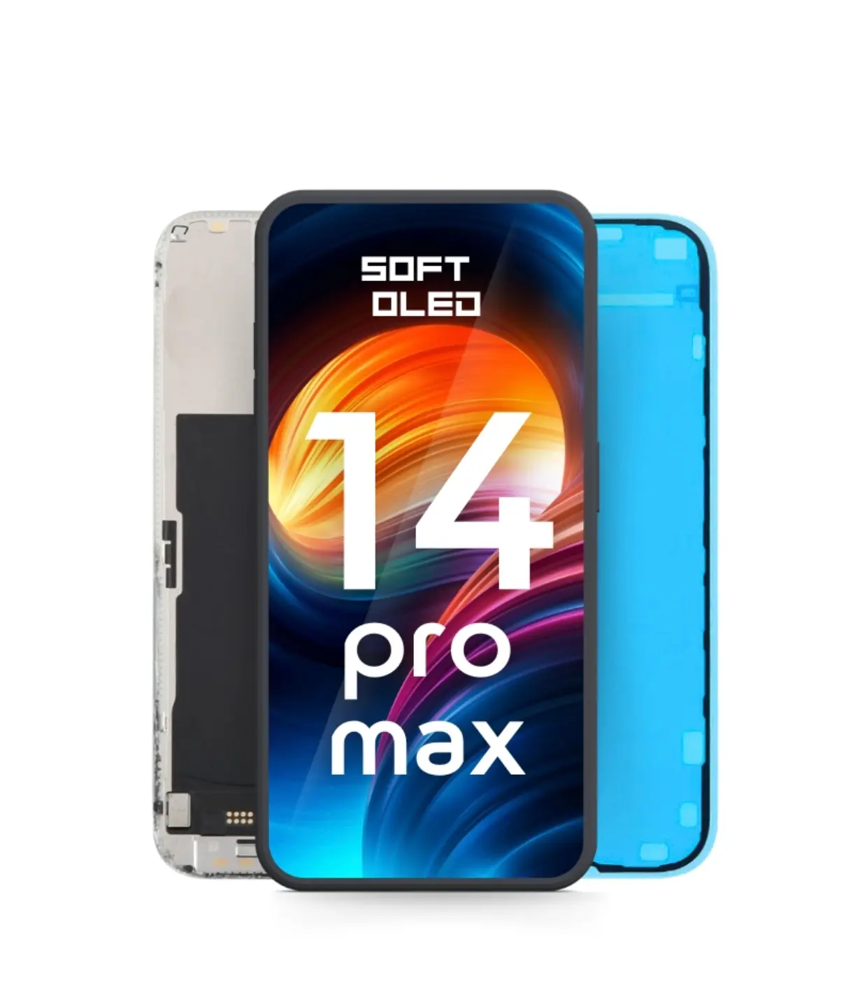 OEM Дисплей—iPhone 14 PRO MAX—SOFT OLED 120Hz–Смяна Чип 