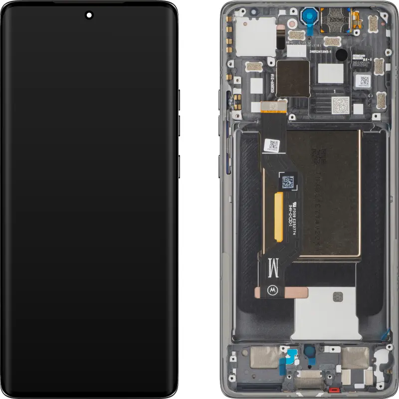 [MT-EDGE50 GREY-SP-W FR] Оригинален дисплей—MOTOROLA EDGE 50 BLACK GREY— SERVICE PACK–с рамка