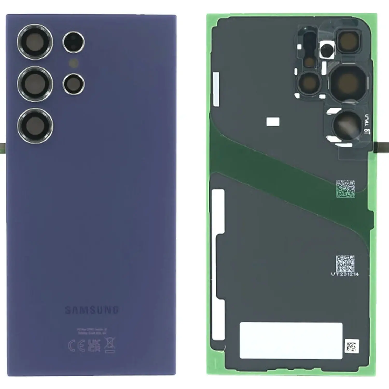 [SAM-S24ULT-BCV-SP-VLT] Оригинален заден капак — Samsung S24 Ultra SM-S926B Black / Черно — service pack