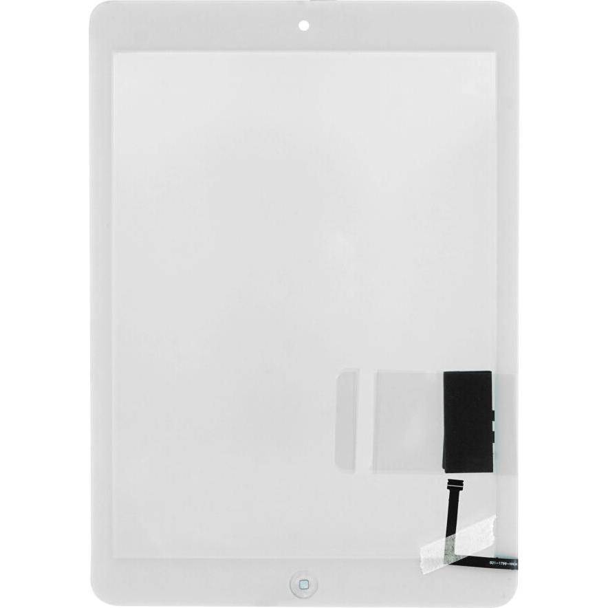 Тъч скрийн—OEM Touch Screen + Home Button + Adhesive + Dustproof—iPad 6 (2018) (A1893, A1954) white/бяло