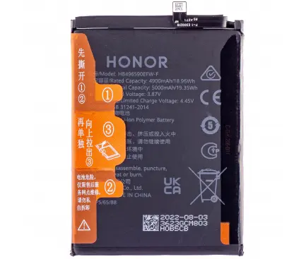 [HON-70LT/X6-7-BATT-SP] Battery HB496590EFW for Honor 70 Lite / X6 / X7, Pulled (Grade A)