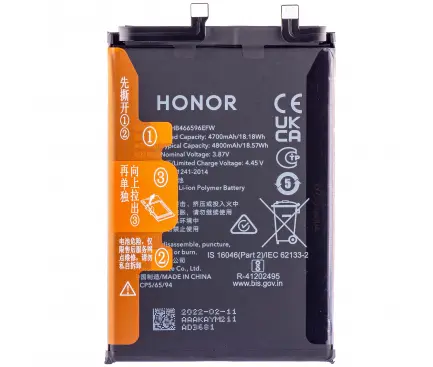 Battery HB466596EFW for Honor Magic4 Lite, Pulled (Grade A)