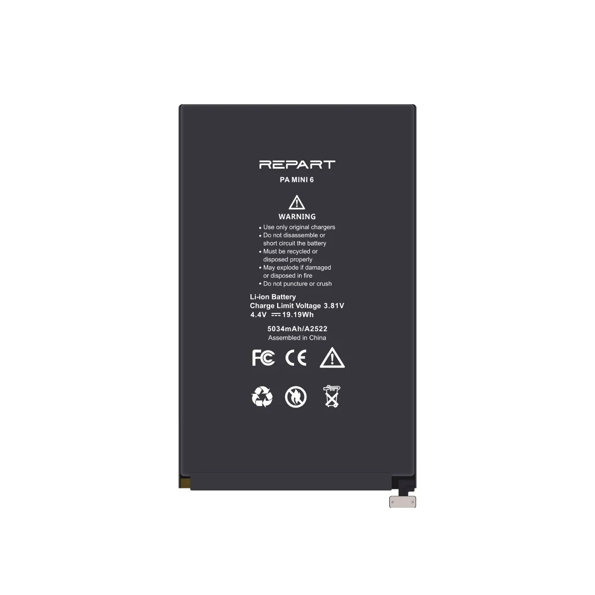 [APL-IPMN 6/7-BATT] Батерия — Apple iPad Mini 6/7 — Repart — 5034 mAh 