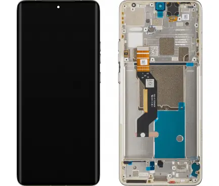 [MT-EDGE50PR-WHT-SP-W FR] Оригинален дисплей—Motorola Moto Edge 50 Pro —Moonlight Pearl/Бяло —SERVICE PACK–с рамка