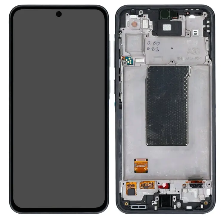 Оригинален дисплей—SAMSUNG A56–A566— SERVICE PACK—Black/Черно—GH82-36829A