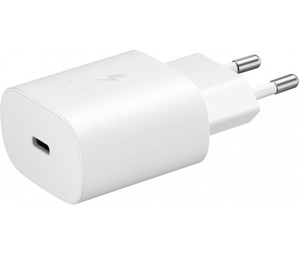 [CHGADP-SAM-1XC-25W-WHT] Заряден адаптер—Samsung— 25W–3A–1 x USB-C—Бяло 