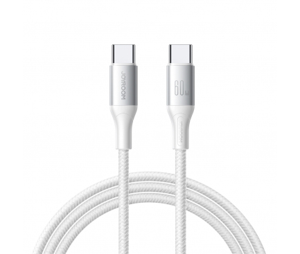 [CABL-JOY-C/C-60W-WHT-2M] Кабел—USB-C към USB-C—Joyroom—60W–3A–2м—Бял