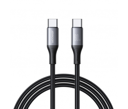 [CABL-JOY-C/C-60W-BCK-2M] Кабел—USB-C към USB-C—Joyroom—60W–3A–2м—Черен