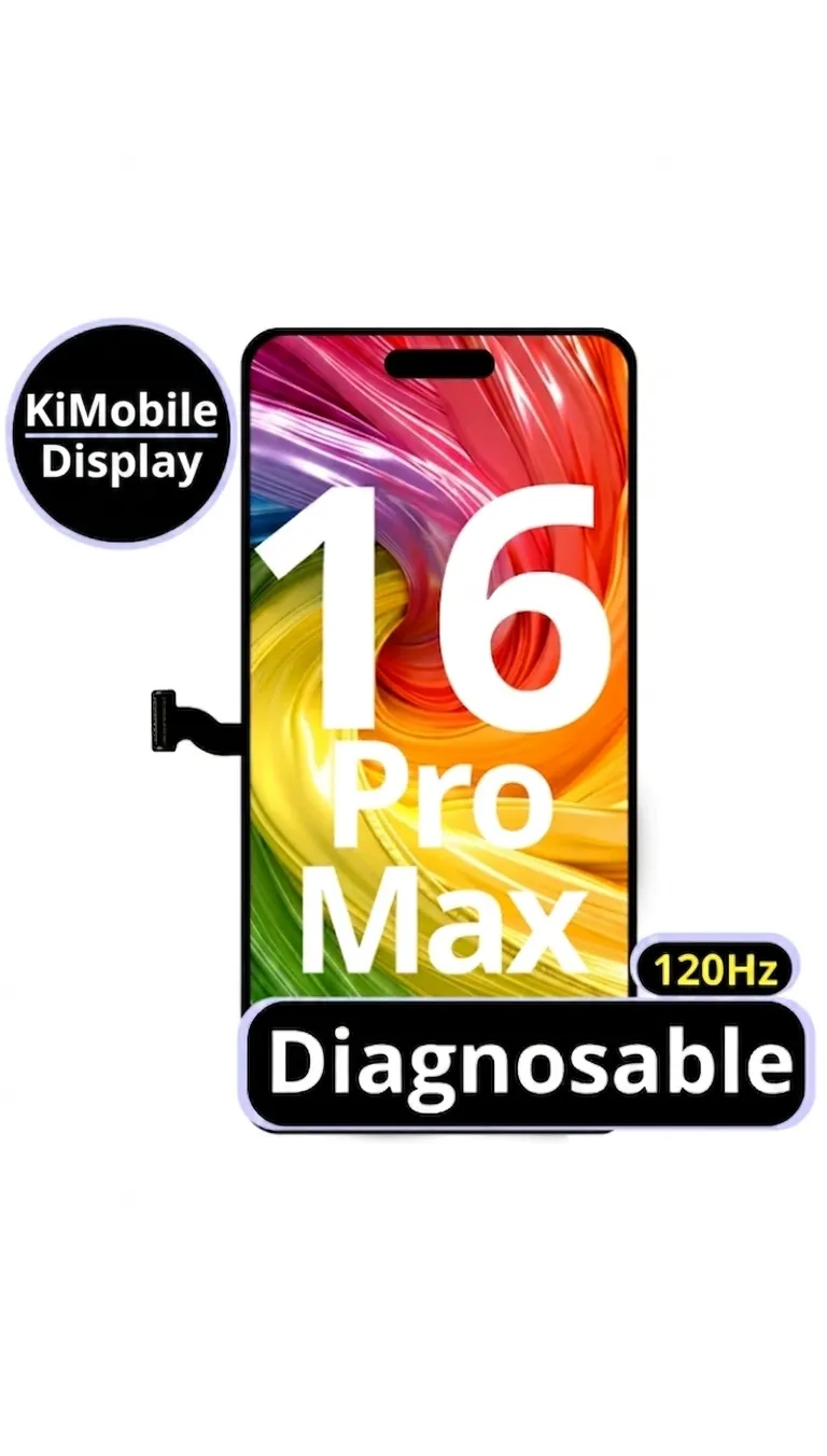 [APL-IP16PM-OLED-DIAG] LCD Дисплей—Apple iPhone 16 Pro Max—OLED FHD—Diagnostic—Black/Черен