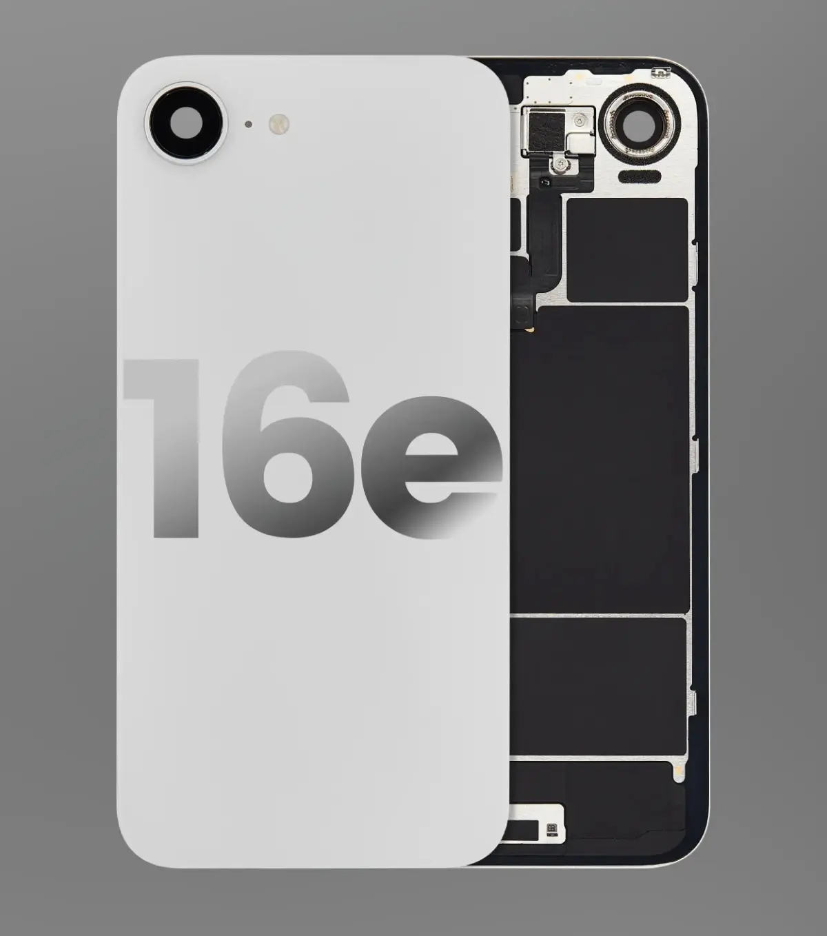 [APL-IP16E-WHKT-GR.A] Оригинален капак — iPhone 16e свален от телефон Grade A White/Бял