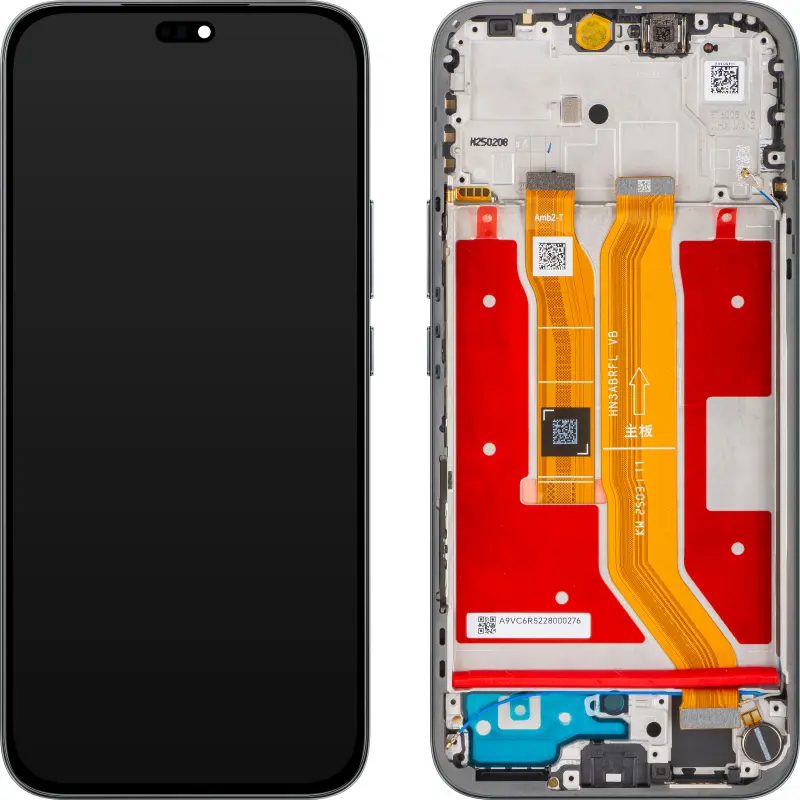 Оригинален дисплей—HONOR 400 lite Black —  рамка — service pack