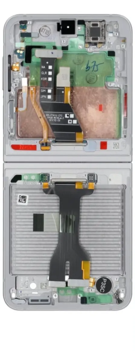 Оригинален дисплей—SAMSUNG Z FLIP 6—SM-F741B —Silver/Силвър— Service pack