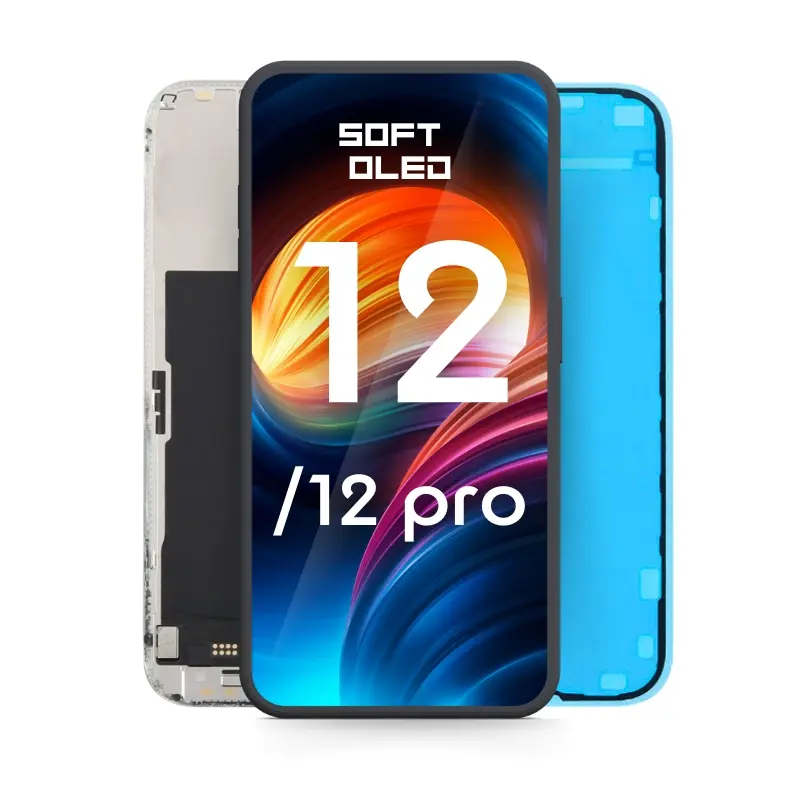 [APL-IP12-SOFT-OLED] Дисплей—iPhone 12 PRO / 12— BLACK —SOFT OLED