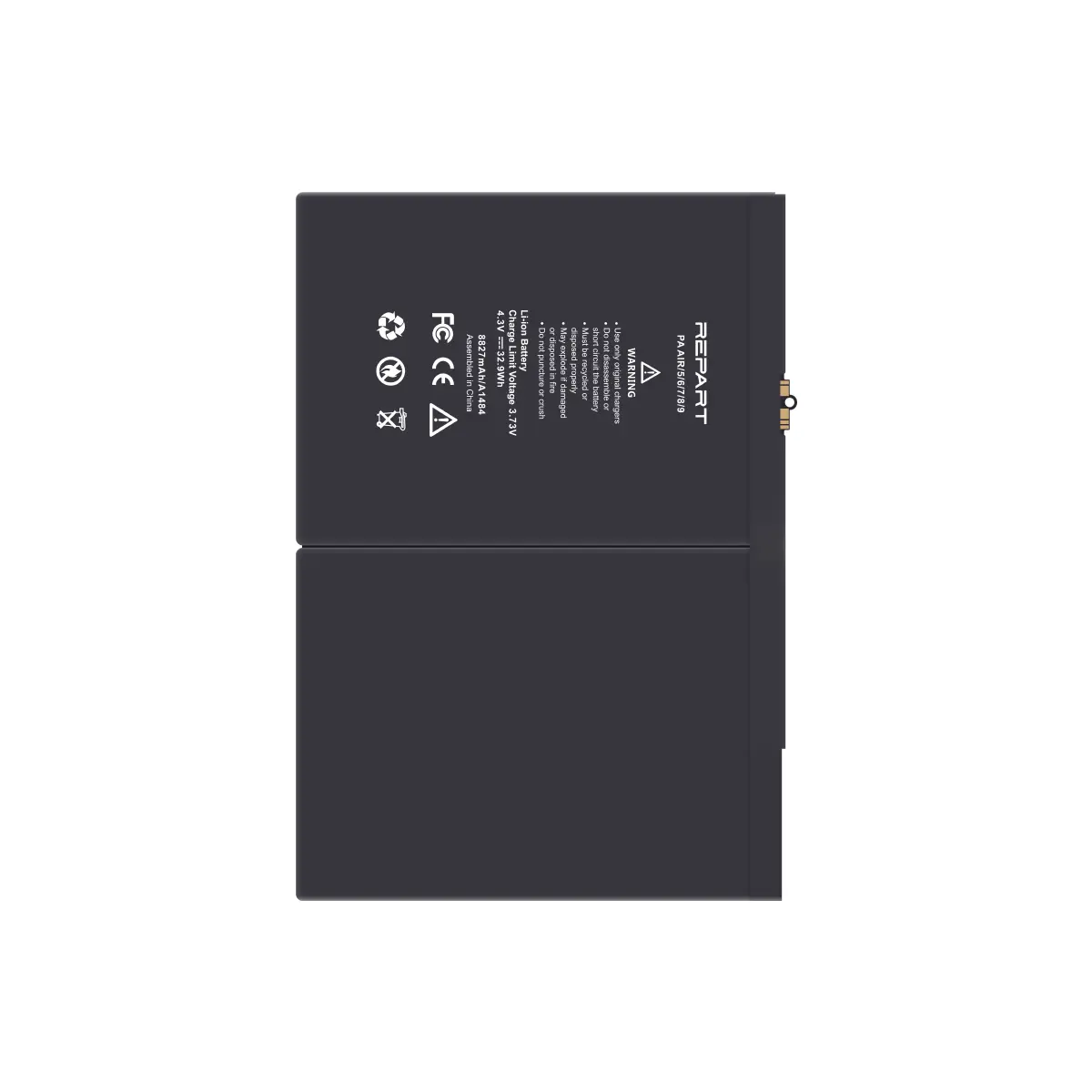 ОЕМ Батерия Repart — iPad Air (6/7/8/9) — A2602 , A2604 , A2603 , A2605 , A2270 , A2428 , A2429 , A2430 , A2197 ,  A2200 ,  A2198 , A1893 , A1954 , A1822 , A1823 , A1474 , A1475 , A1476 