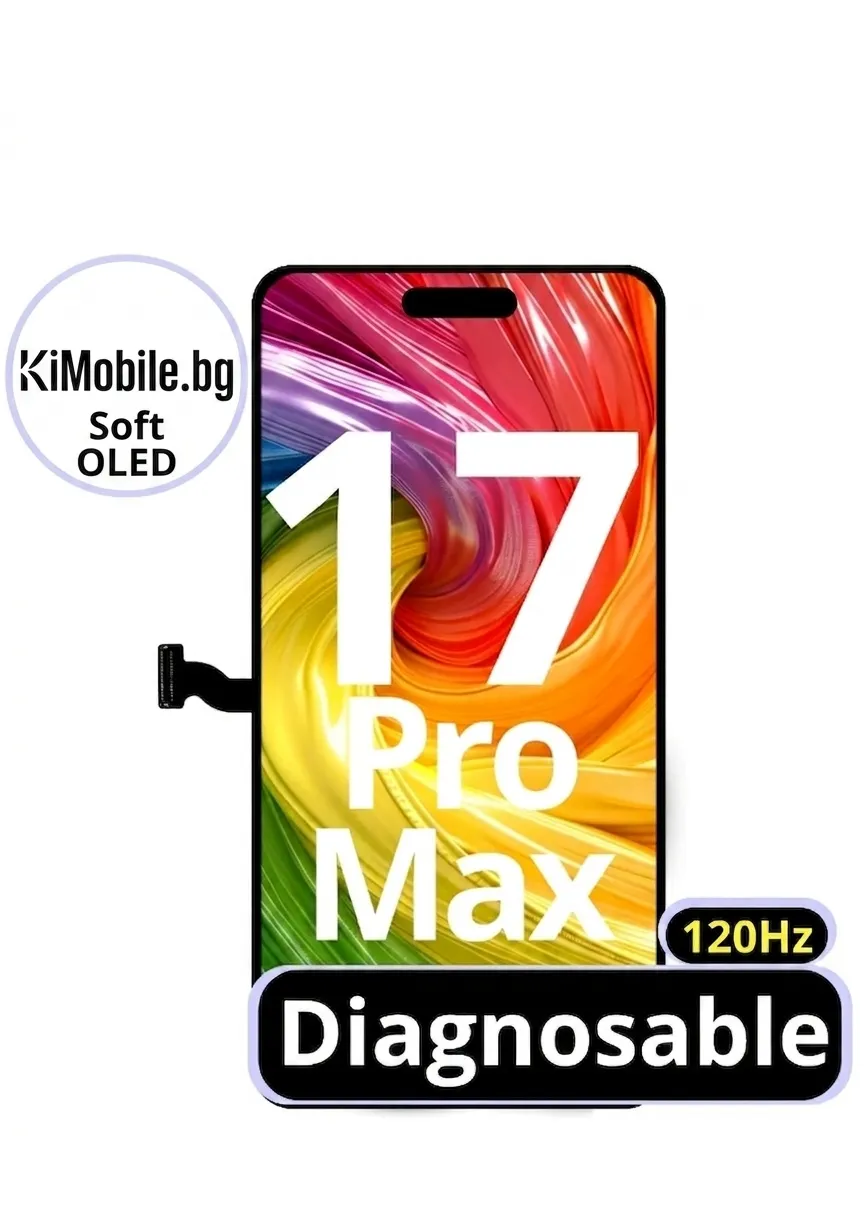 [APL-IP17PM-SOD] Дисплей  — iPhone 17 PRO MAX- SOFT OLED 120 HZ - ВАЛИДИРАНЕ ( БЕЗ ГРЕШКА)