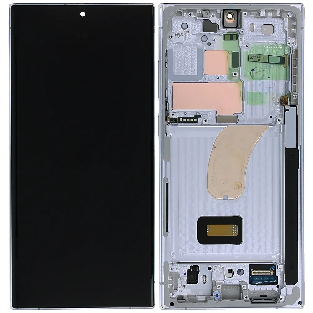 [SAM-S23ULT-SP-SIL-W FR] Оригинален дисплей—SAMSUNG S23 ULTRA —SILVER/BLUE/CREAM — SM-S918B —SERVICE PACK