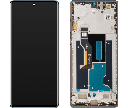 [MT-EDGE50 FUBLU-SP-W FR] Оригинален дисплей—MOTOROLA EDGE 50 FUSION BLUE— SERVICE PACK–с рамка